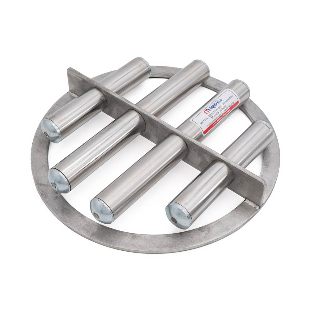 4 barlı manyetik elek mıknatıs 320 mm